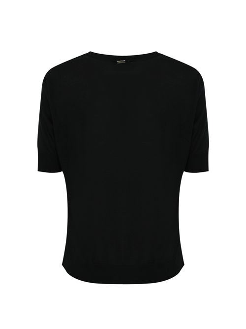 T-shirt in lyocell e cotone Nero Herno | JG000257D 520569300